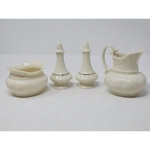 Vintage Lenox Sugar & Creamer Bowls‎ With Regency Salt & Pepper Shakers
